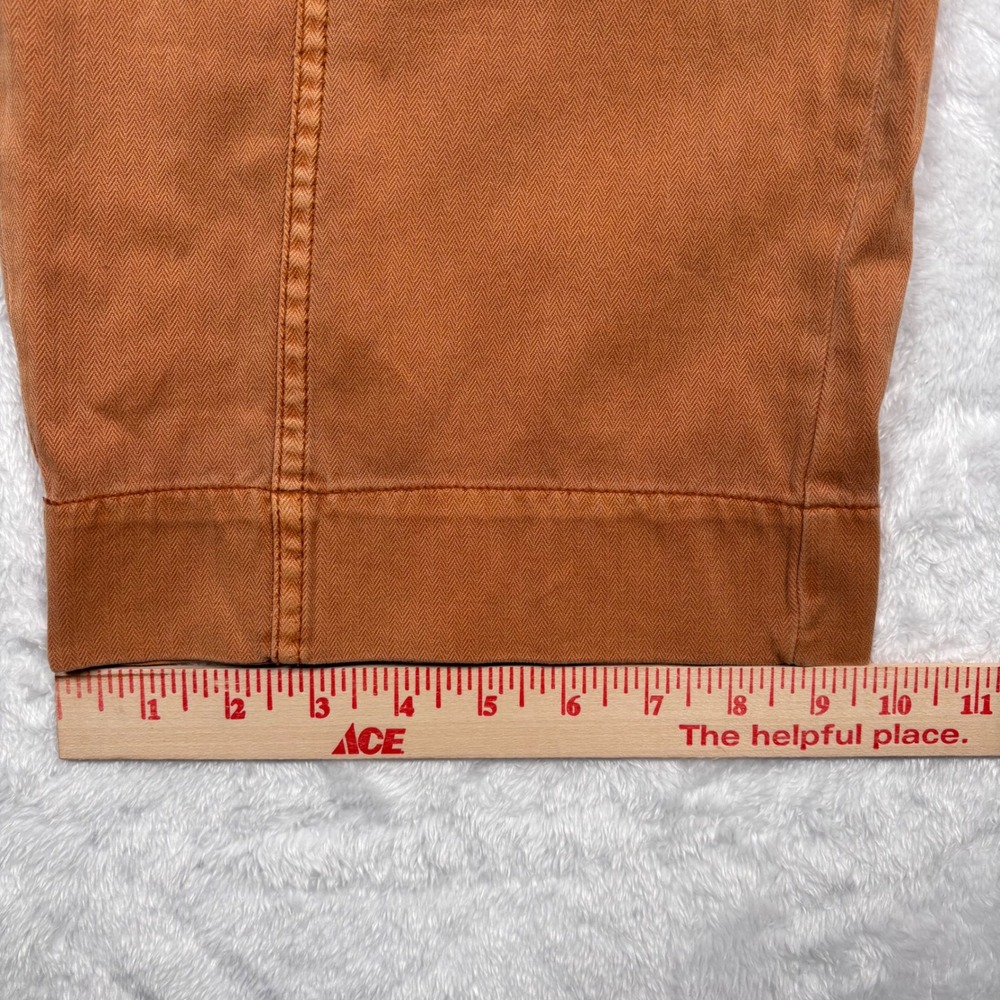 Free People Cargo Tahiti Pant Women L Rust Orange Utility Wide Leg Cropped Baggy - Picture 16 of 16